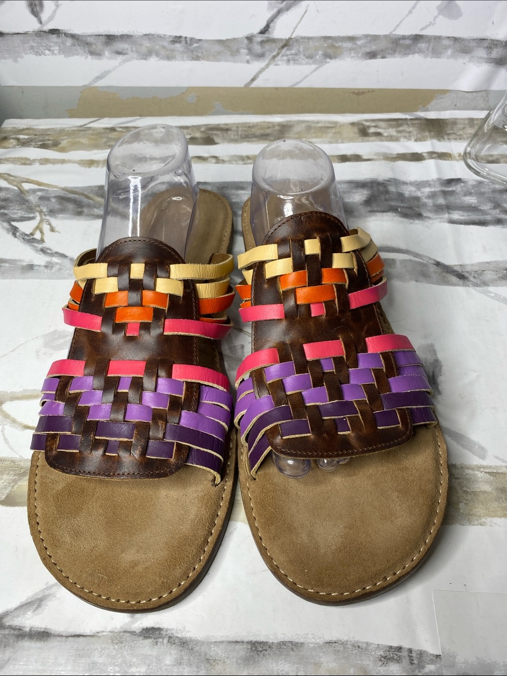 Manitobah Musquon Slide Sandals by  Gabriel Frey